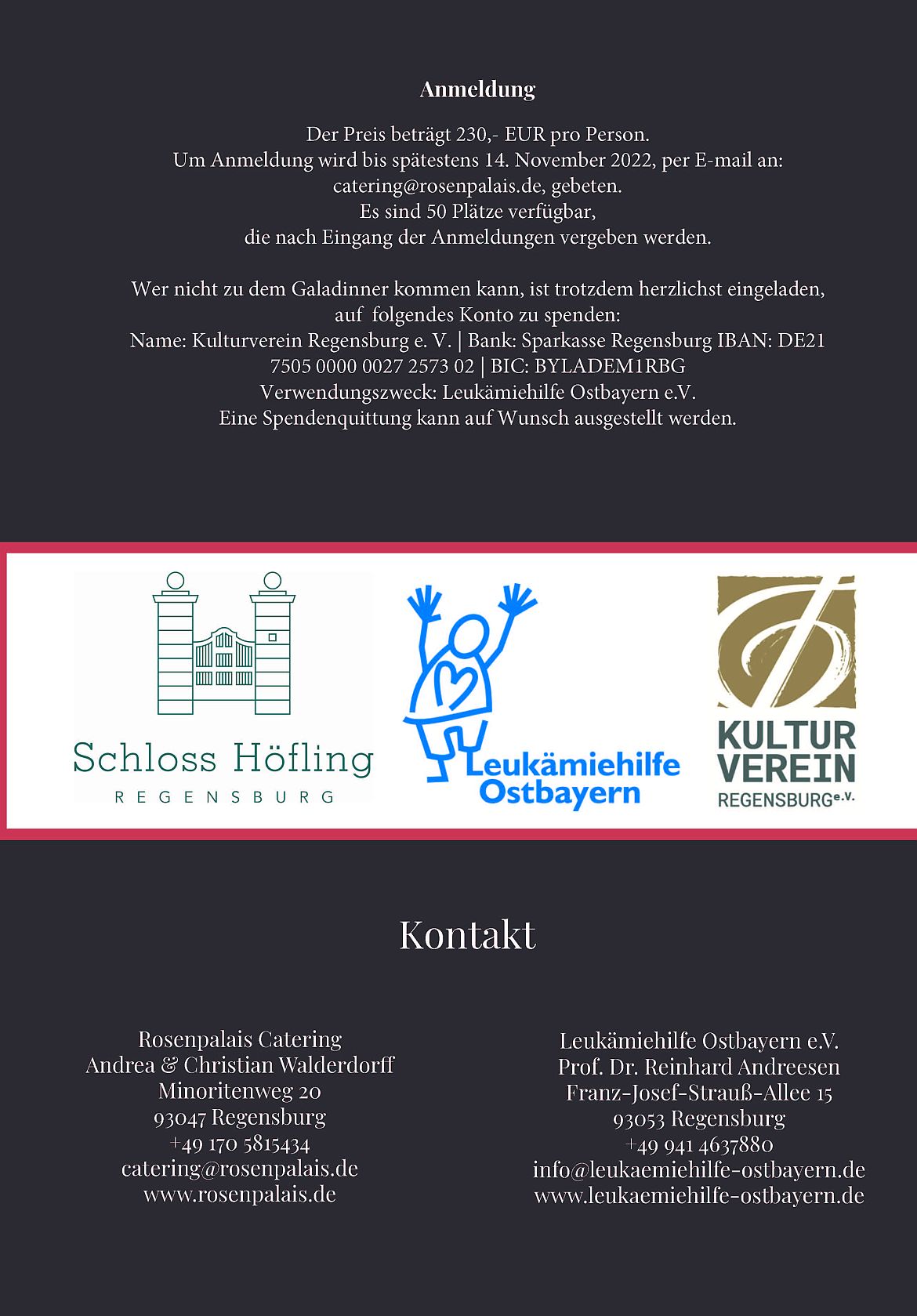 Benefizdinner 18.11.2022