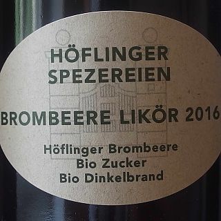 Höflinger Spezereien 2017, Höflinger Brommbeerlikör 2016 - Dinkelbrand