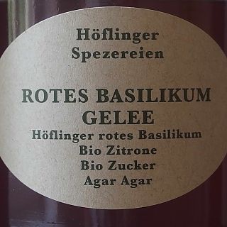 Höflinger Spezereien 2017, Höflinger rotes Basilikum